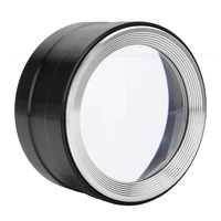 all metal 5 times cylinder 3 led lights k9 optical glass lens reading magnifier handicraft tabletop paperweight