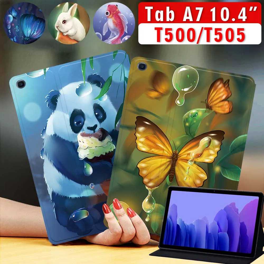 

Tablet Cover Case for Samsung Galaxy Tab A7 10.4 Inch 2020 SM-T500 T505 Animal Cute Pattern Protective Cover