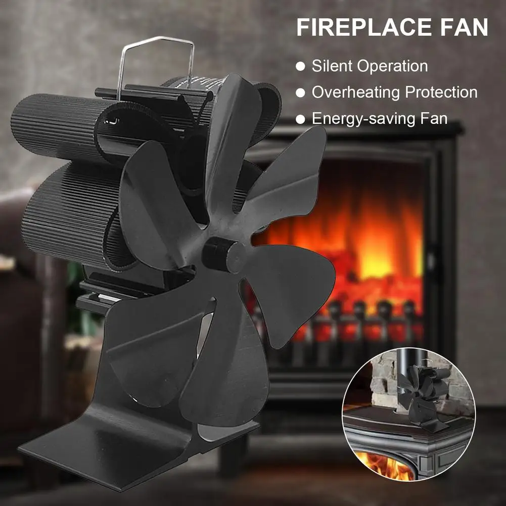 Вентилятор для камина алюминий бесшумный экологически чистый дровяной горелки