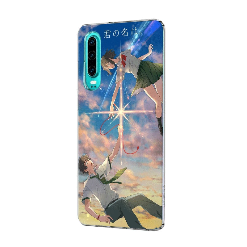 Мобильный телефон чехол для P Smart Z Plus P30 P20 P10 P9 P8 Lite Pro Жесткий Чехол аниме ваше имя