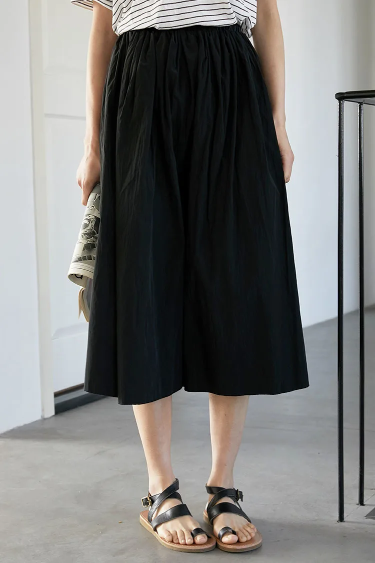 2020 юбка в складку с регулируемой степенью натяжения на талии длинная половину