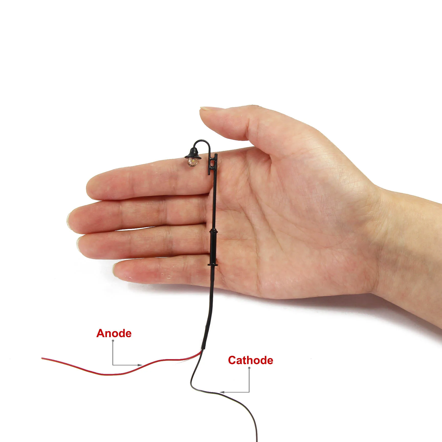 Модель железнодорожного поезда 1:76 10 шт. Уличные светильники в масштабе OO