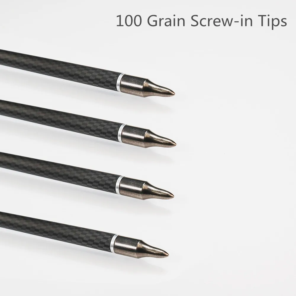 Стрельба из лука углеродные охотничьи стрелы позвоночник 340 с ТПУ лопасти советы