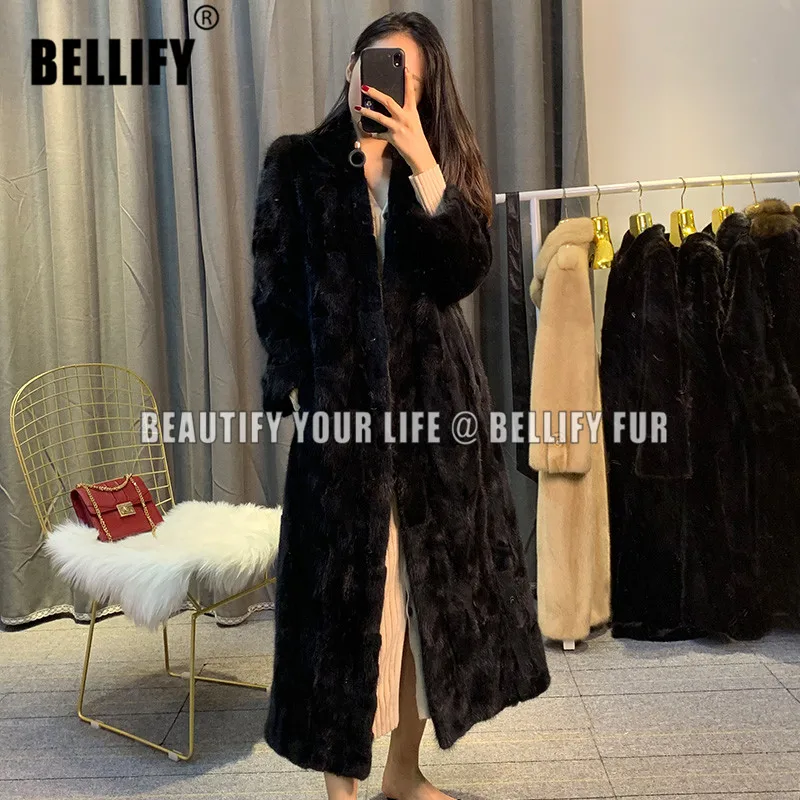 Потрясающие Популярные Лоскутные норковые длинные пальто 70s 80s винтажные черно