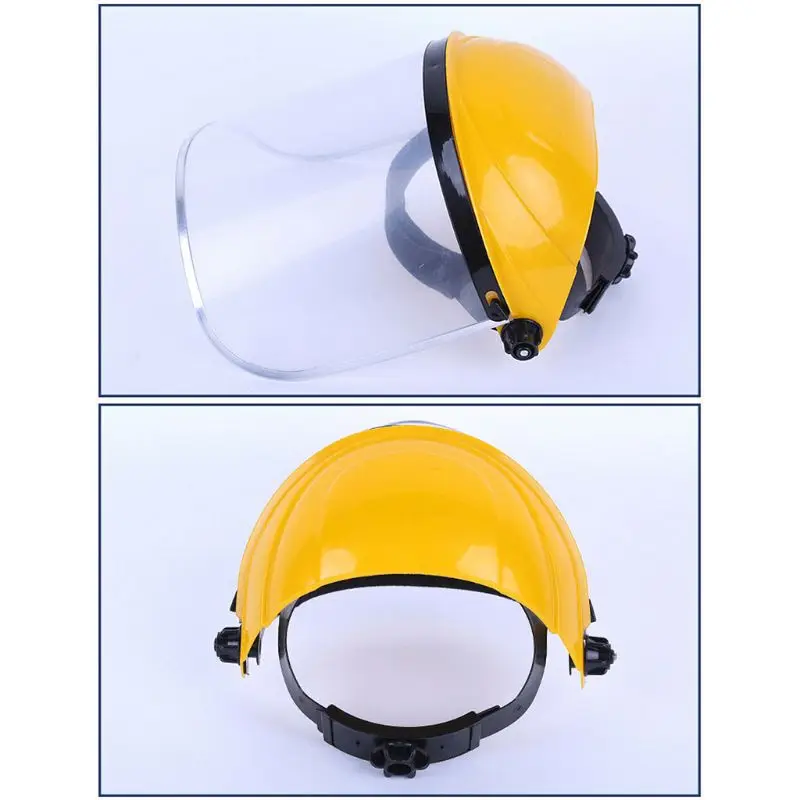 

Multipurpose Transparent Removable Safety Protective Face Shield Clear Head-mounted Face Eye Shield Screen Grinding