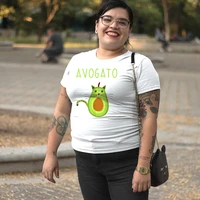 avocado print exquisite t shirts women short sleeve teetumblr y2k fashion top casual cartoon style tshirt camiseta mujer