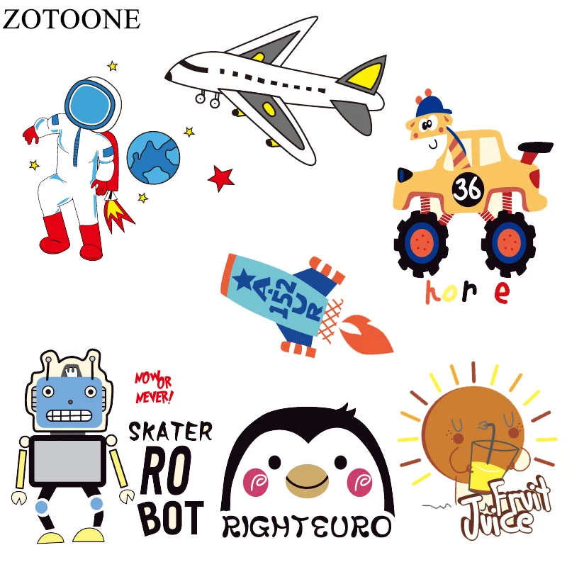 С помощью утюга с симпатичными машинками машина нашивки в форме животных для