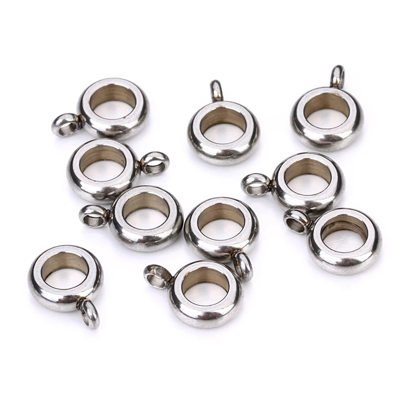 5 шт. из нержавеющей стали кулон клип Claps Серебряный тон под залог бусины для DIY