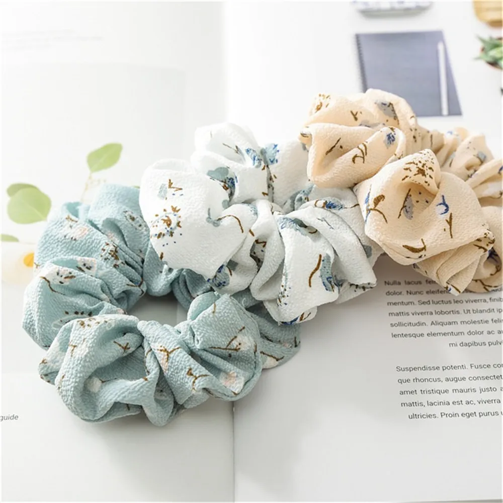 Резинка для волос эластичная с цветочным принтом 2019| |