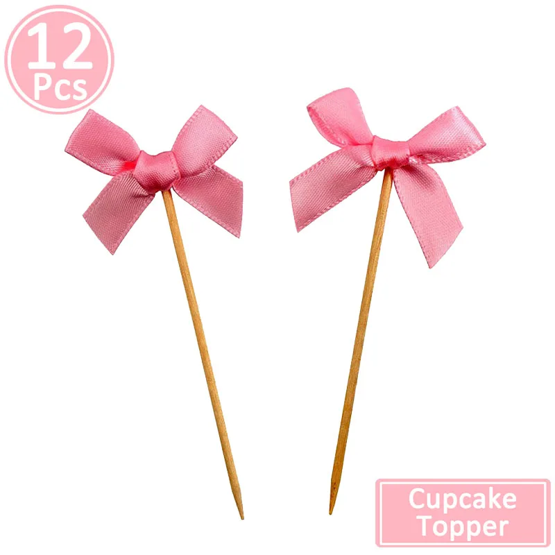12pcs pink bow Свадебные фото стенды реквизит только что замужние девичник день рождения фотобудка украшения аксессуары свадебный душ - Цвет: 12pcs pink bow