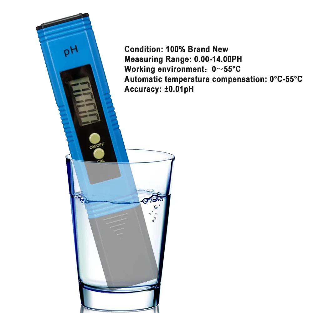 PH тестер точности 0 01 Цифровой для воды еды аквариума бассейна гидропоники