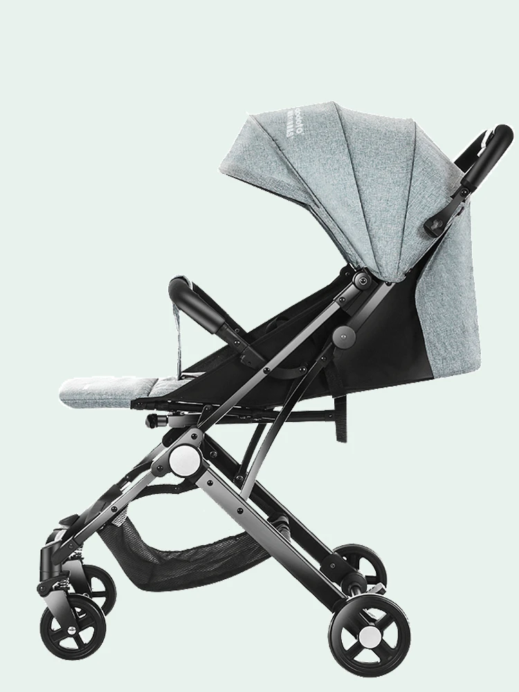 Легкая детская коляска с высоким ландшафтом четырехколесная складная