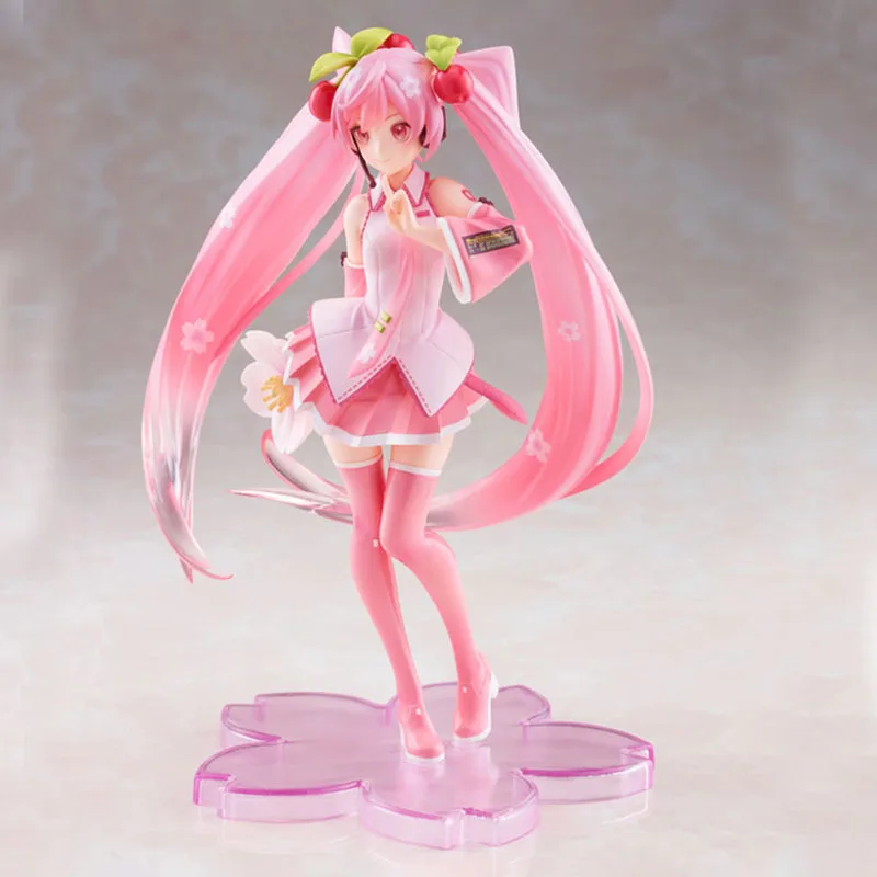 

Vocaloid Sakura Miku Figure 18Cm Taito 01200 2021Ver. Model Anime Figure Action Collection Kids Toys for Boys Gift