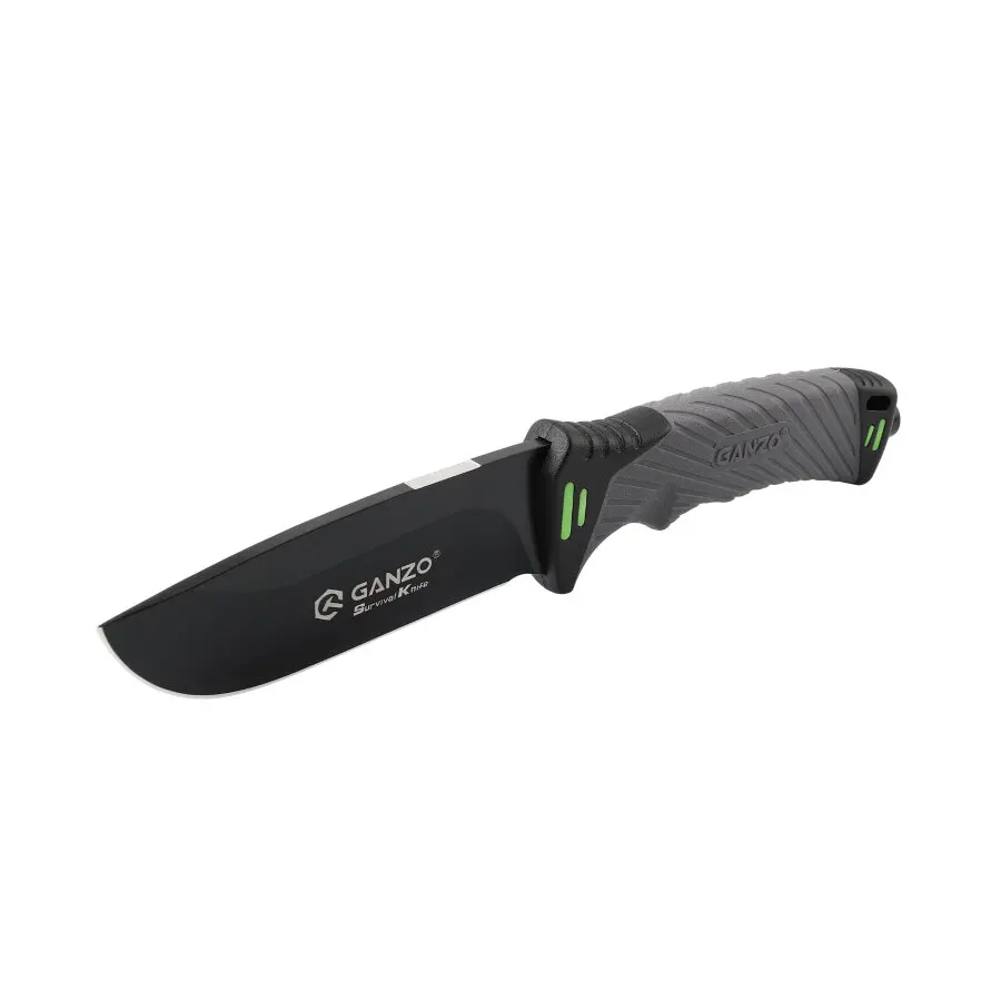 Фото Ganzo G8012 Нож с фиксированным лезвием для выживания, охоты, кемпинга, EDC, тактический инструмент, ручка из АБС-пластика, сталь 7Cr17Mov +-58HRC №4