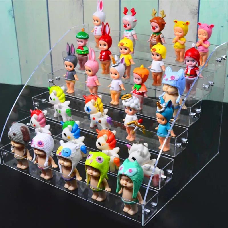 

Biqi Bubble Mart Acrylic Display Stand Blind Box Display Stand Multi-layer Hand Show Display Doll Show Nail Polish Rack