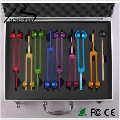 

Chakra 8 colored tuning fork sets free shipping