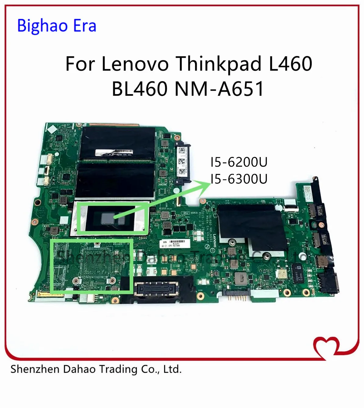 

BL460 NM-A651 материнская плата для ноутбука Lenovo Thinkpad L460 с i5-6200U/6300U 100% полностью протестированная Fru: 01AW292 01AW259