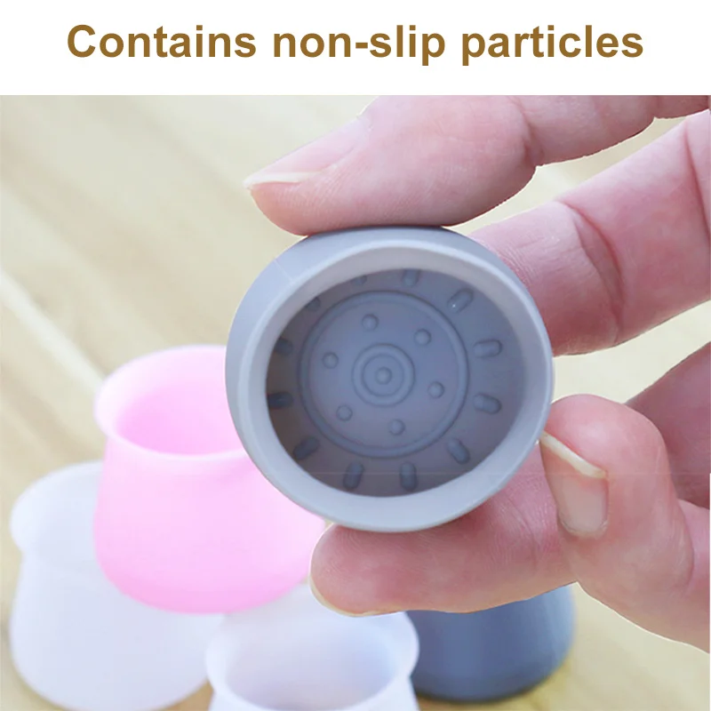 

Hot 16 Pcs Table Chair Leg Silicone Cap Pad Non-slip Furniture Leg Protection Cover Table Feet Pad Floor Protector Home Chair MV