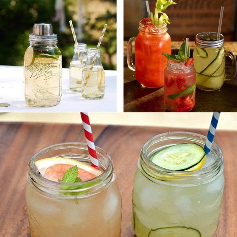 2 крышки для шейкера Mason Jar упаковки коктейлей или лучшего сухого смешивания
