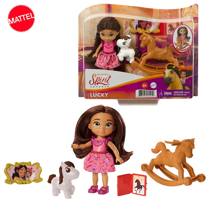 Original Mattel Spirit Untamed Lucky Doll Pony Kids Toys Kin