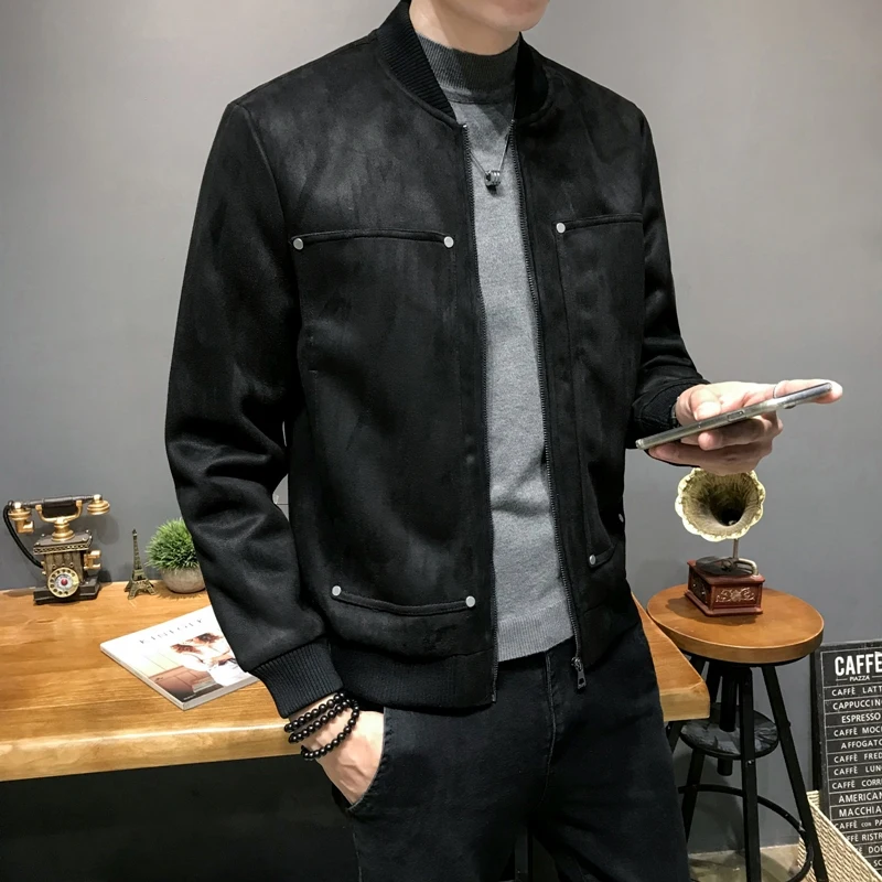 Осенне зимняя Толстая мужская куртка Корейская версия приталенного красивого