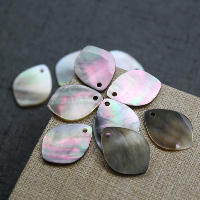 Натуральный черный корпус перламутр лошадиный глаз Форма Висячие серьги