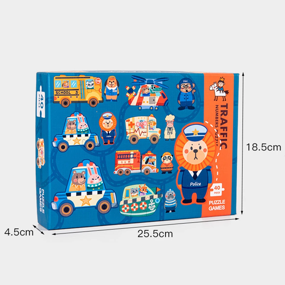

6Pcs/Set Wooden Matching Puzzle with Cute Cartoon Shape Kids Cognitive Toys Kids Educational Toys for Children Gifts