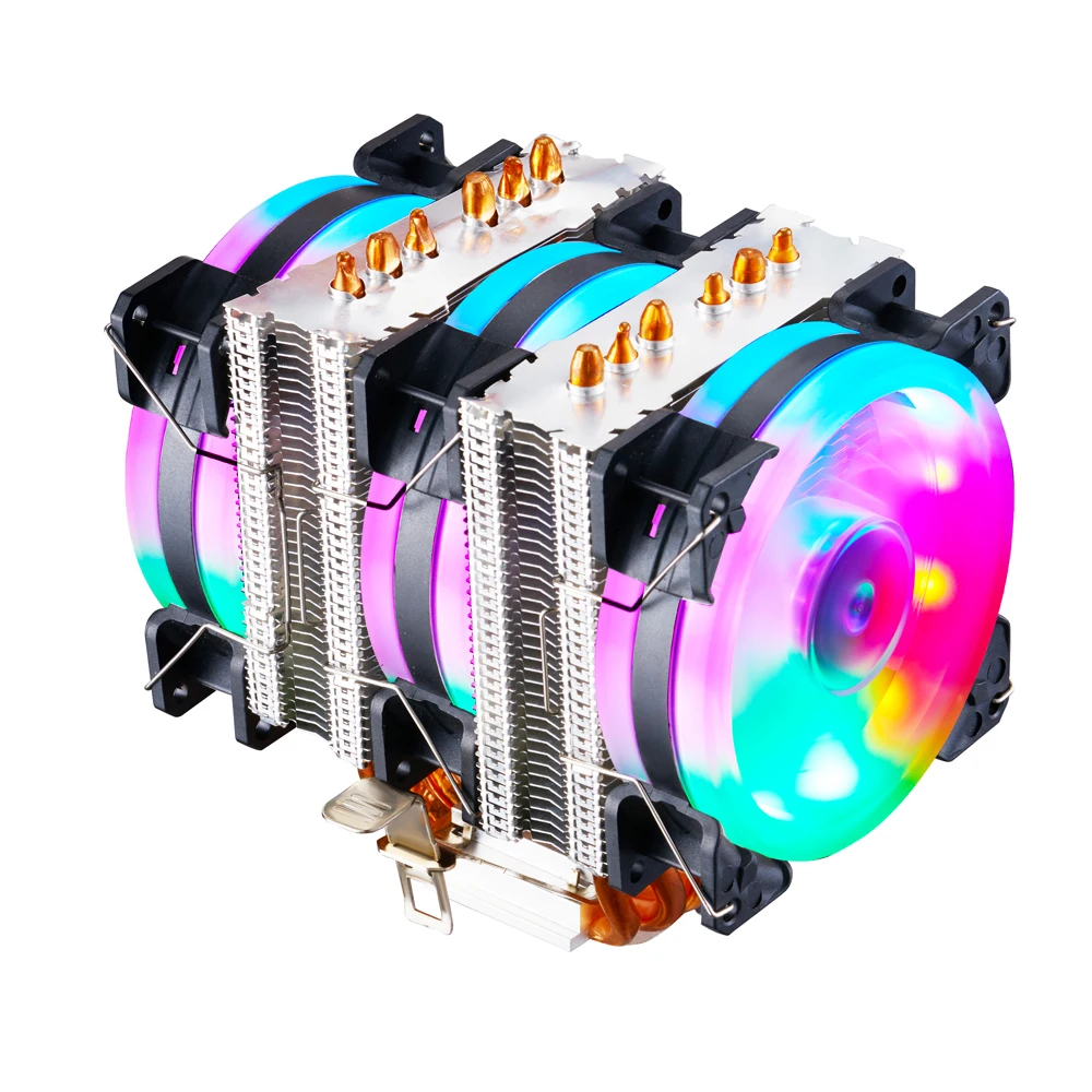 IWONGOU 2011 Кулер для процессора Intel AMD 6 тепловых трубок радиатор куллер Hurricane |
