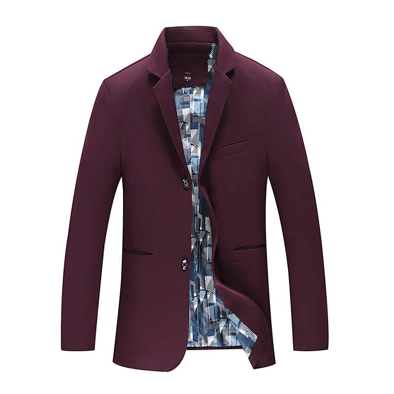 Весна осень мужской повседневный костюм Пиджак Приталенный пиджак Повседневный