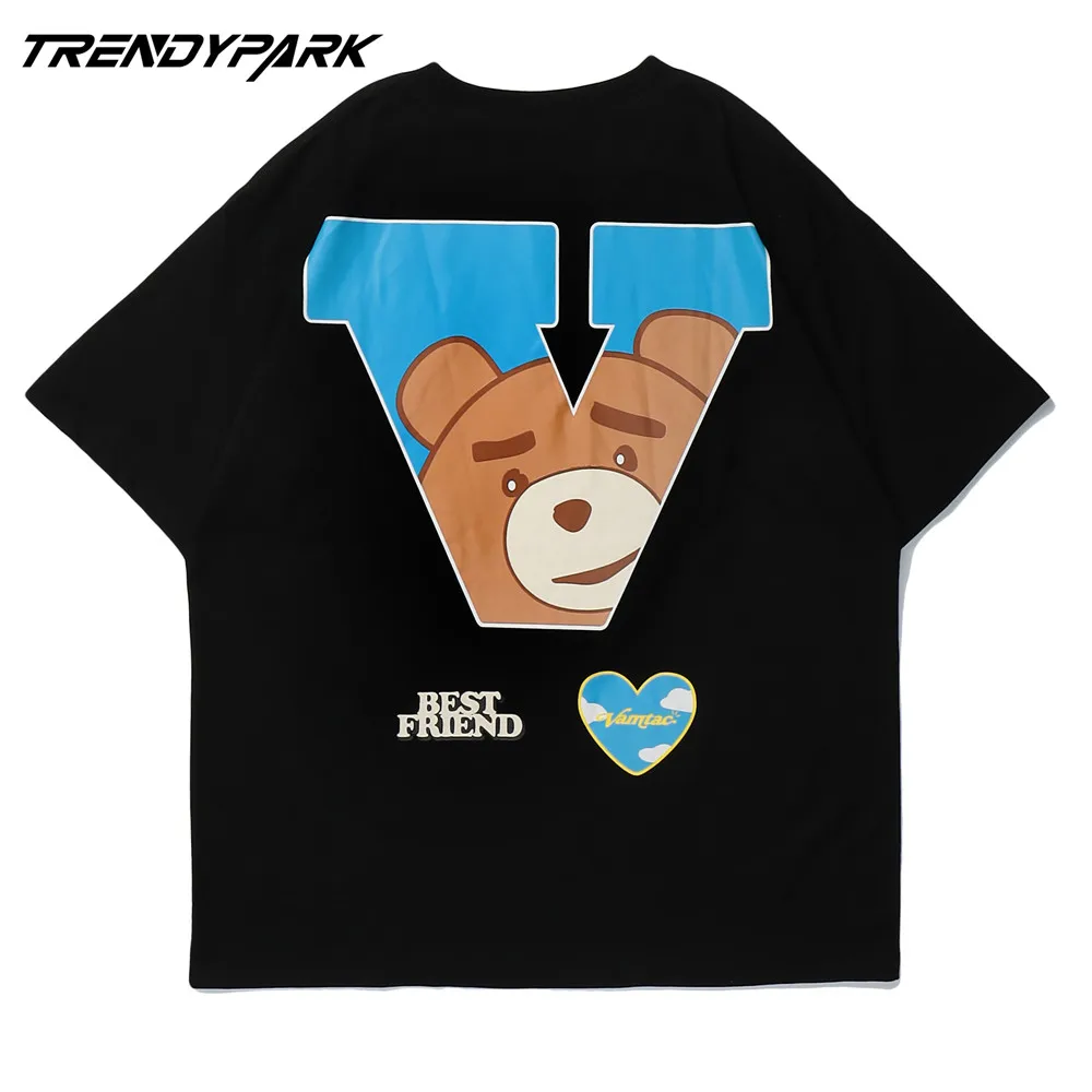 

Men's T-shirt 2021 New Summer Short Sleeve Printed Tee Hip Hop Oversized Cotton Casual Harajuku Streetwear Top Tshirts Clothing