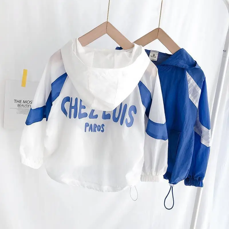 

Boys' Coat Thin Breathable Children's Wear Children's Sunscreen Summer Wear 2022 New Middle and Small Children's Wear