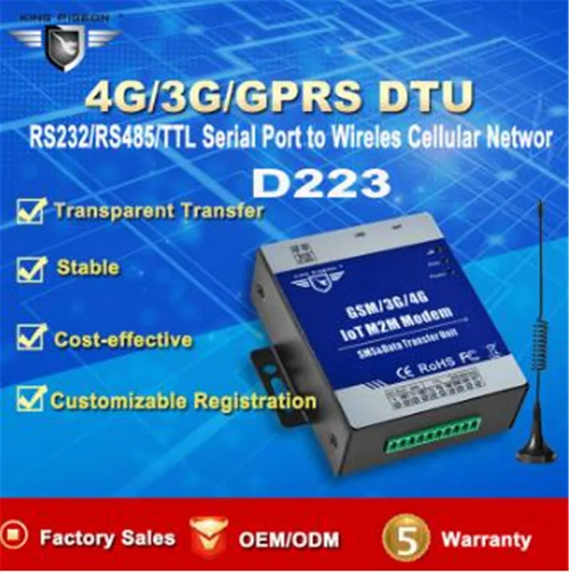IOT M2M модем 3G GSM 4G DTU Sup порт s программируемый ручной встряхивание сообщений