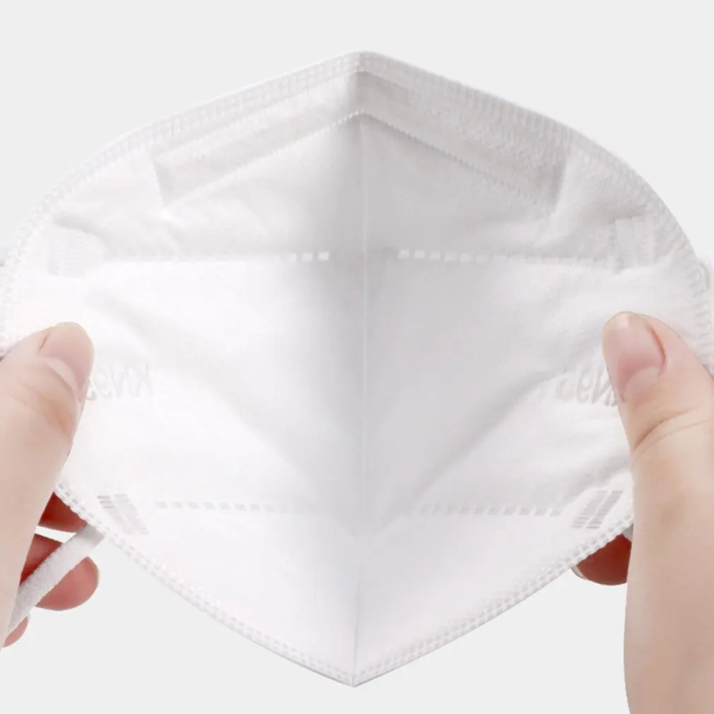 

50pcs 5-layer Protective KN95 Face Mask Respiratory Dustproof Antibacterial Mask Comprehensive Protection Mask Without Valve