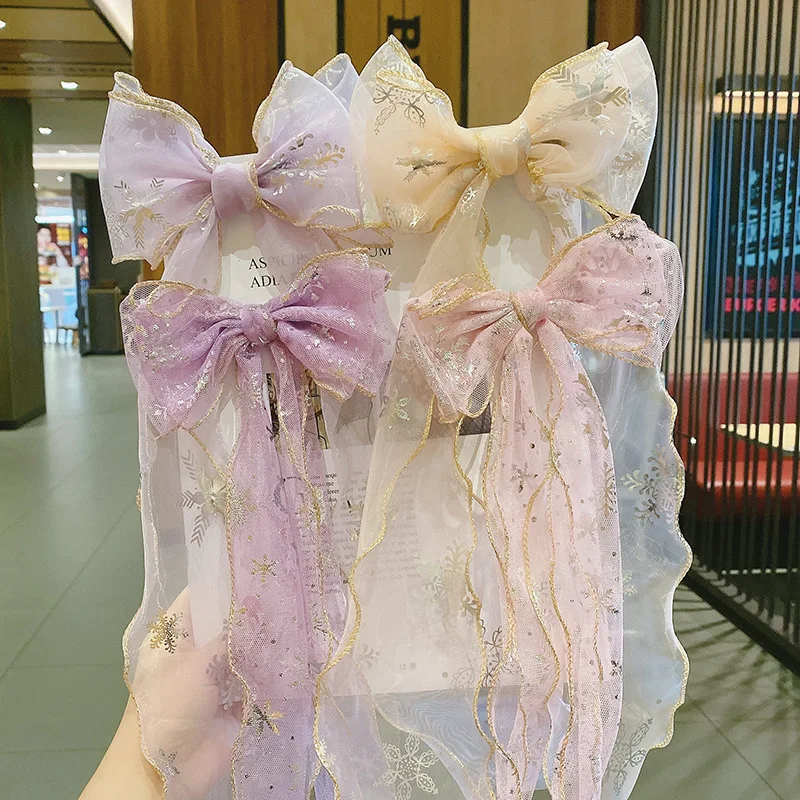 

Baby Girls Lace Bowknot Hair Accessories Hair Pins Kids Children Hair Clips Big Hair Trim Styling Tool Ins Bb Clip Barrettes