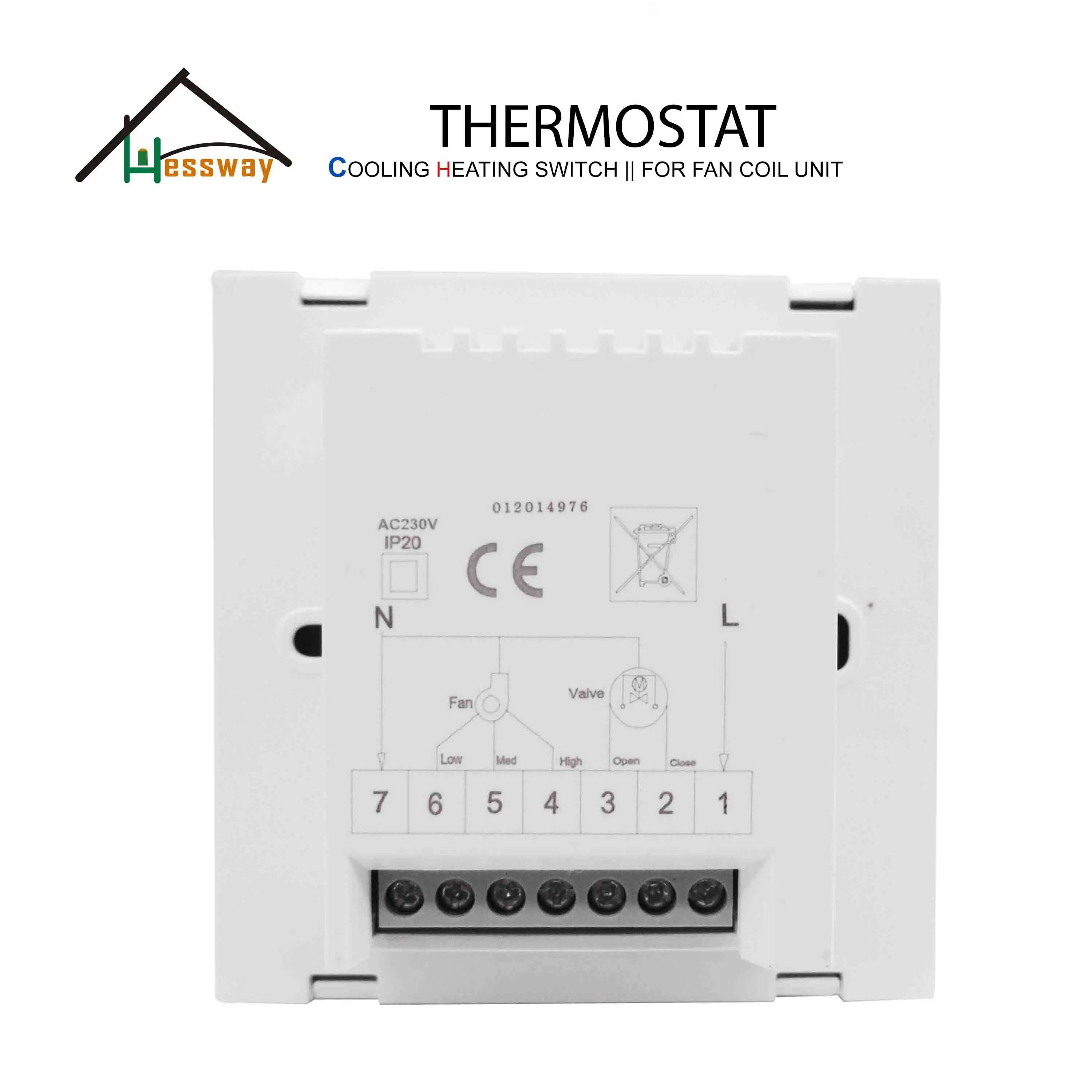 HESSWAY скидка 2 трубки вентилятор катушка термостат регулятор температуры для