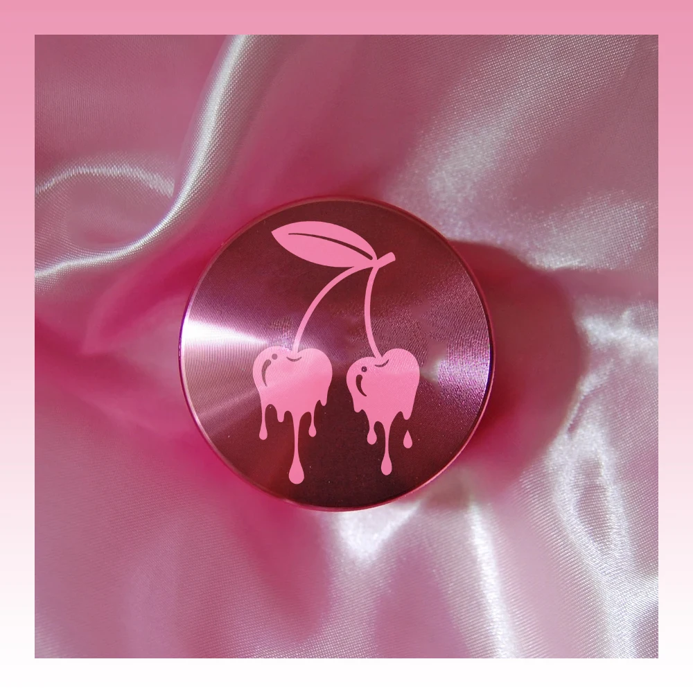 

Измельчители из алюминиевого сплава, измельчители из 4 шт. вишневого розового цвета, табака, подарок для мужчин и женщин, аксессуары для куре...