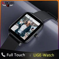 lige smart watch men full touch screen sport fitness watch ip67 waterproof bluetooth for android ios smartwatch men 4g rom box