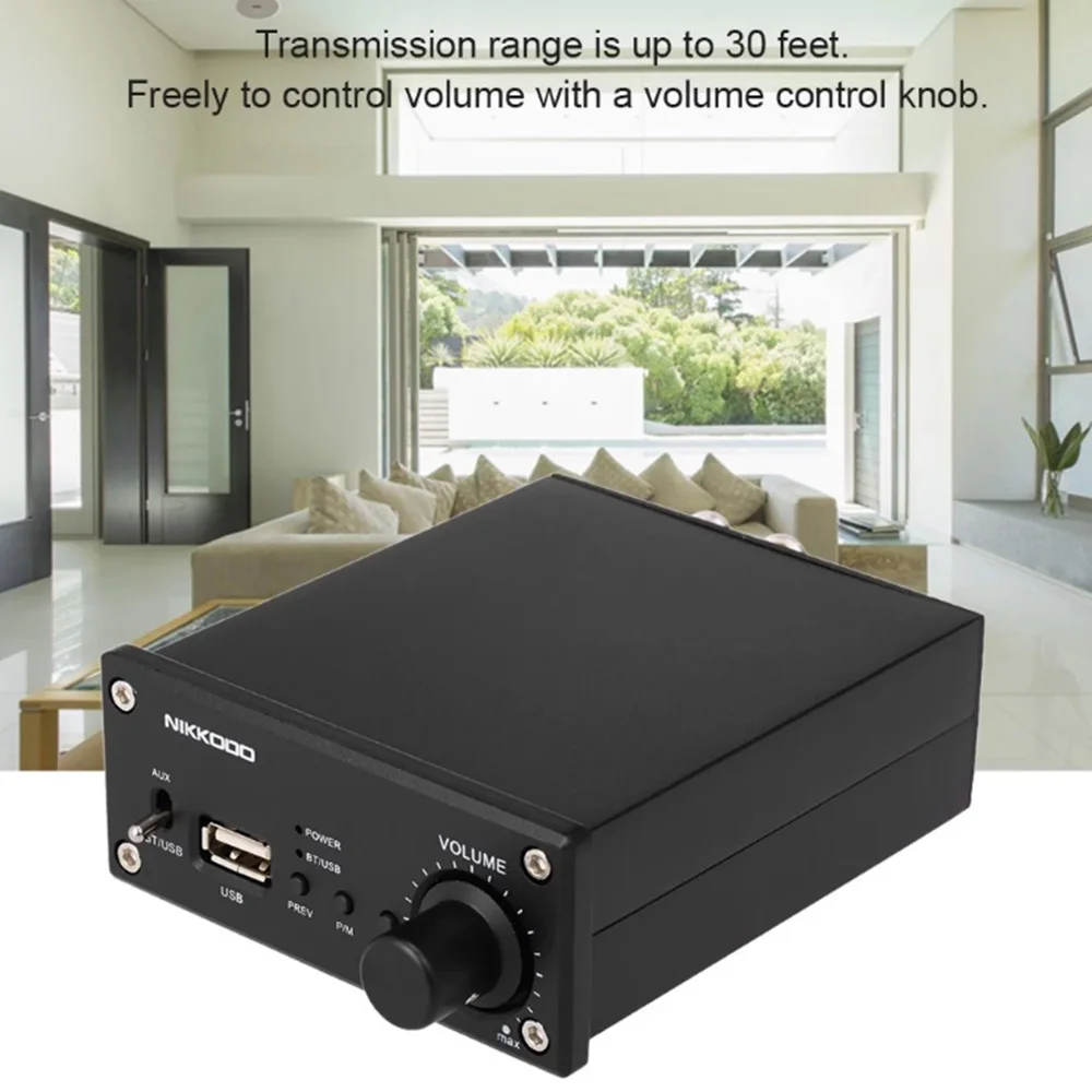 NK 268 цифровой аудио усилитель мощности Bluetooth Мини HiFi Amp двухканальный 30 Вт + с