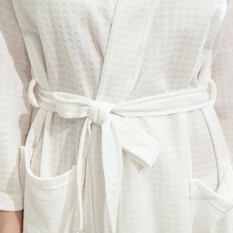 Халат-кимоно мужской/женский хлопок впитывающий халаты для невесты длинный