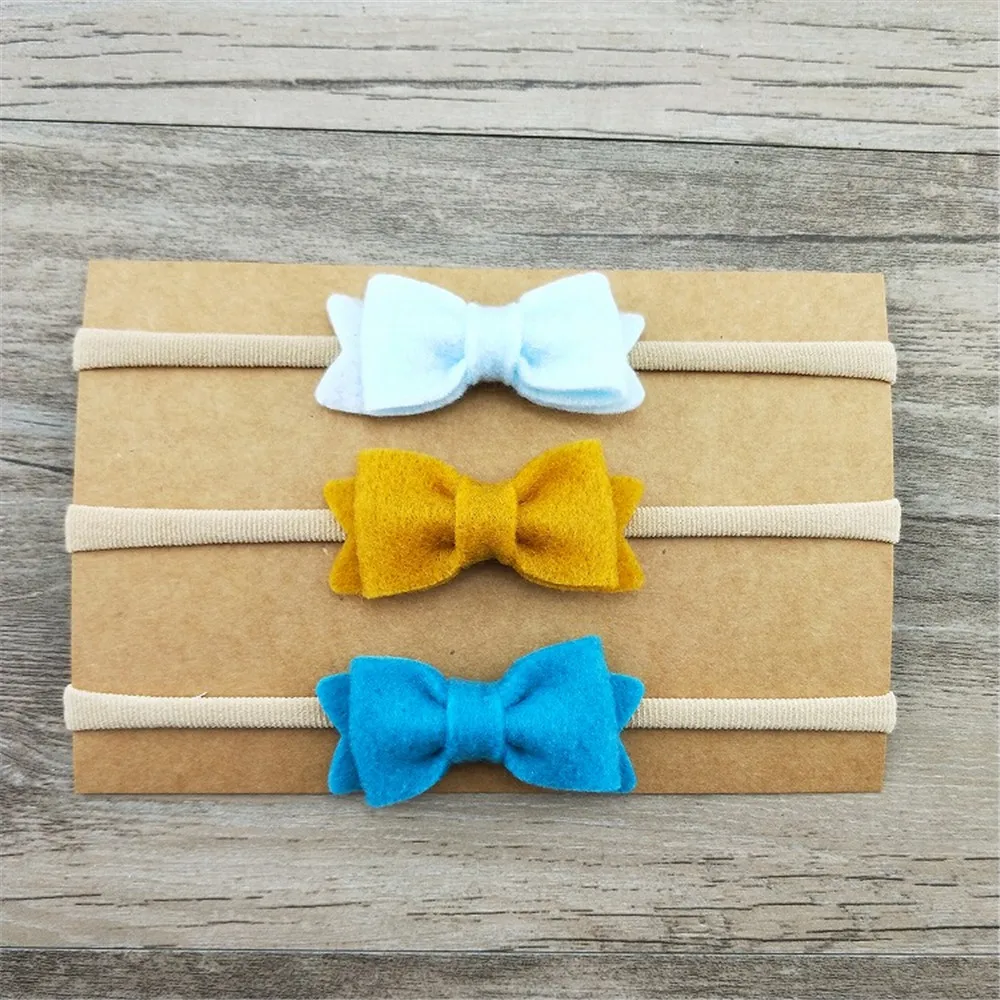 6 шт. однотонные нетканые повязки на голову с бантом | Аксессуары для одежды