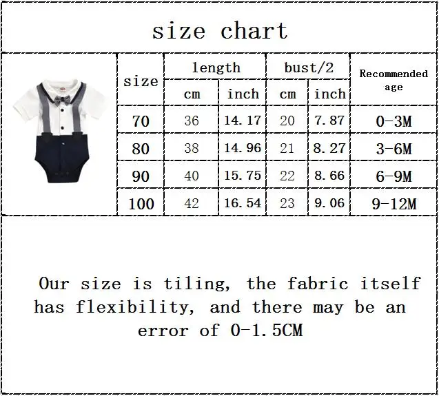 

Infant Baby Boys Rompers Short Sleeve Bow Tie Baby Boys Bodysuit Summer Gentleman Formal Newborn Clothes Playsuit 0-12M