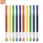Новая ручка Xiaomi mijia, многоцветные нейтральные ручки, 7 цветов, кисть для рисования, 8,5 г, матовая кисть, пигментные чернила для тела, 0,5 мм, ручка для офиса и учебы