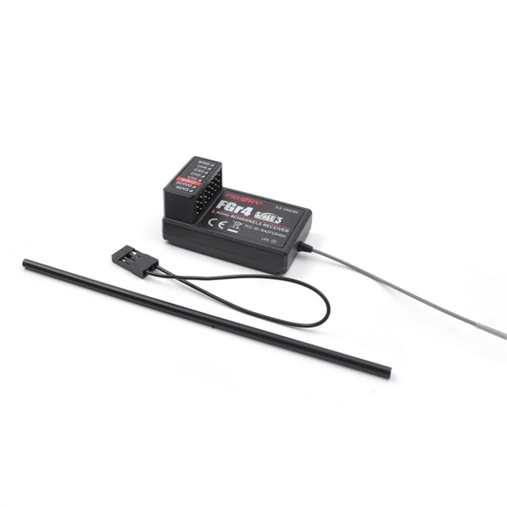 Flysky FGR4 FGR4S FGR4P 2,4 г 4CH двухсторонний одиночный антенный приемник PPM/IBUS/PWM для Flysky FS-NB4 Радиоуправляемый автомобиль