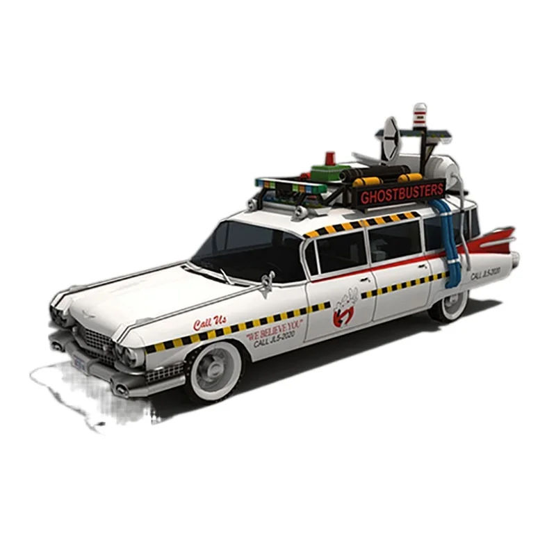 

Автомобильный Бумага ремесло 1:20 весы Ecto-1 3D Бумага модель DIY ручной работы развивающие игрушки Украшения для домашнего декора Гостиная