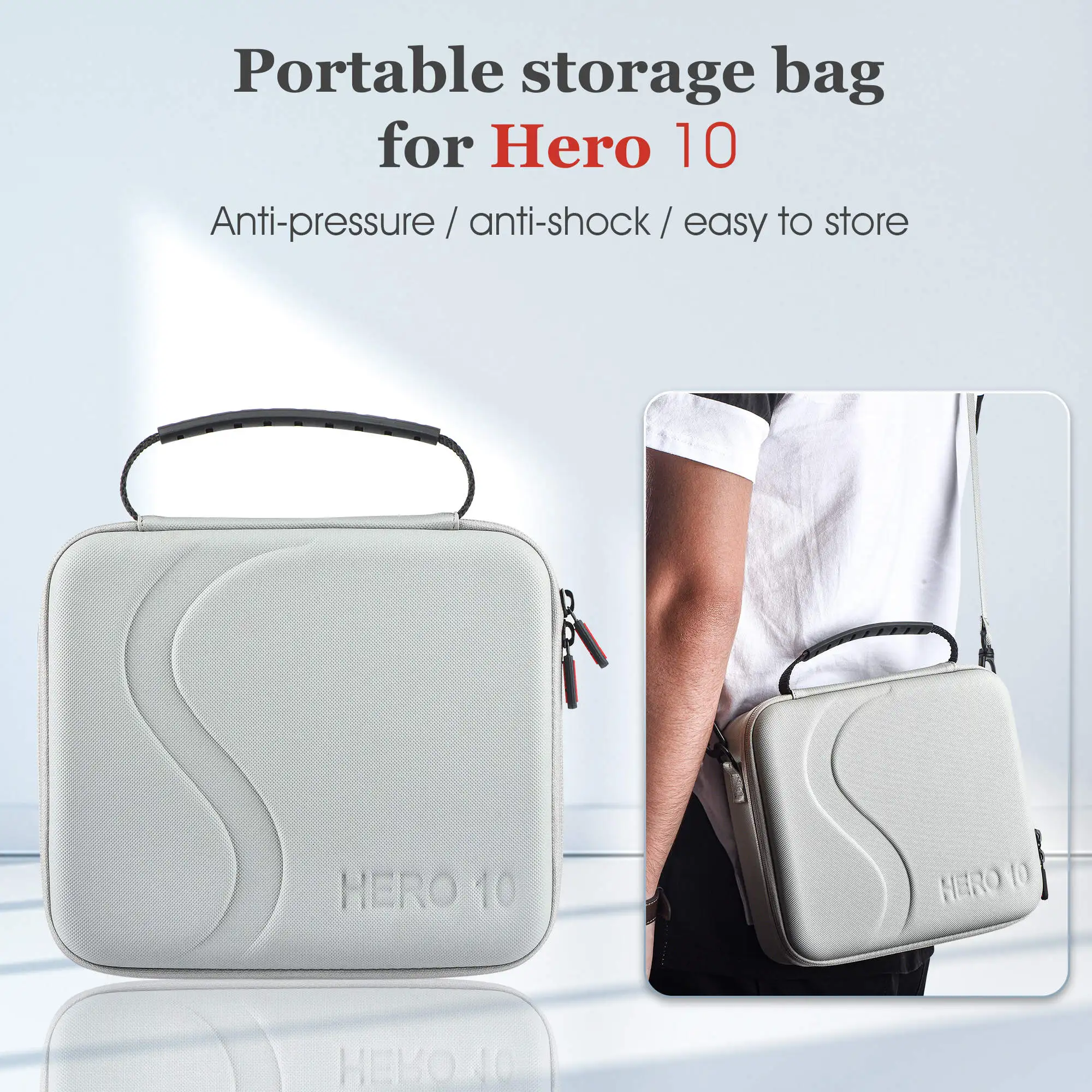 

Gprop Hero 10 Sport Camera Portable Handbag Waterproof PU Shoulder Bags for Gprop Hero 9 Accessories Storage Bag