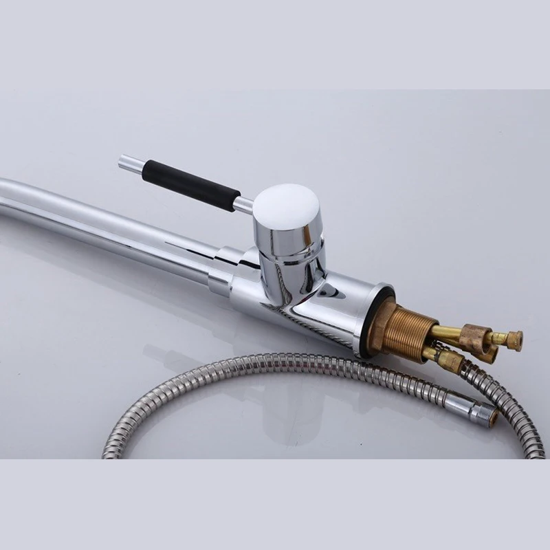 Выдвижной Смеситель для кухонной раковины вытяжной смеситель душа воды на