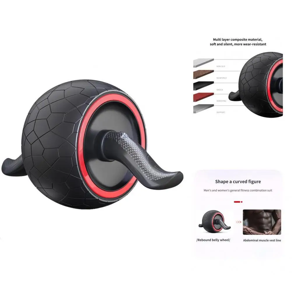 

Abdominal Roller Durable Automatic Rebound Abdominal Muscles Roller Wear-Resisting Strong Spring Abs Roller Wheel