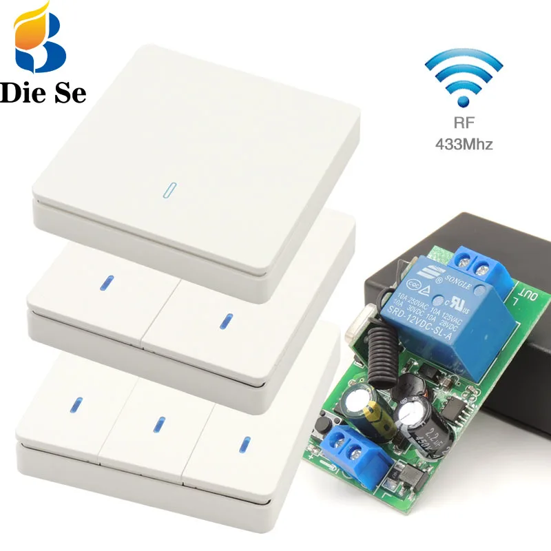 Настенный смарт высветильник ель света 433 МГц 86 rf беспроводной пульт