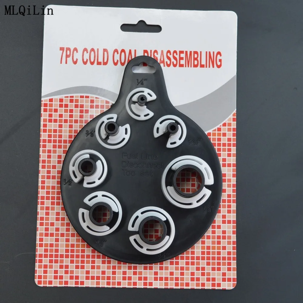 

7PCS Disconnect Tool Set AC Fuel Lines Transmission Parts Compressor Clutch Puller Tool Kit | Car Air Conditioner Remover