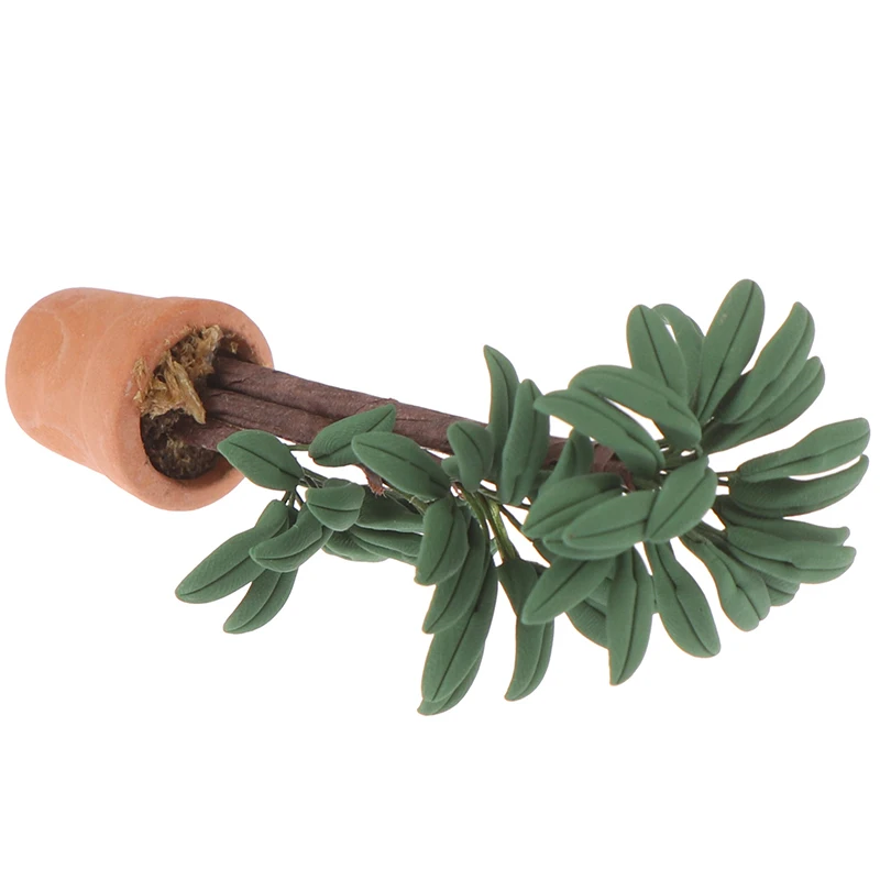 Хит продаж 1:12 кукольный домик миниатюрный горшок для растений в горшке зеленые